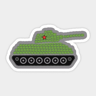 Soviet army tank T-34 Sticker